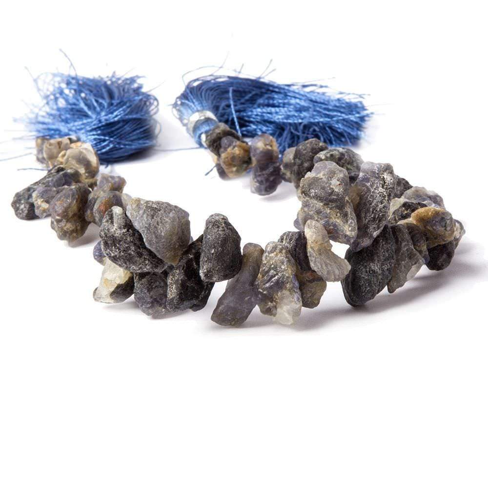 6x4-15x9mm Iolite Beads Tumbled Top Drilled Nugget 8 inch 50 pcs (ONLINE ORDER ONLY)