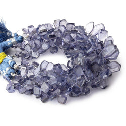 6x4-16x10mm Iolite Faceted Freeform Beads 7 inch 62 pieces (ONLINE ORDER ONLY)