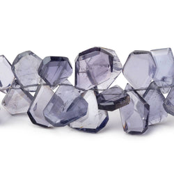 6x4-16x10mm Iolite Faceted Freeform Beads 7 inch 62 pieces (ONLINE ORDER ONLY)
