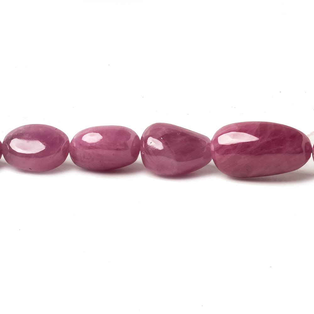 6x4-16x9mm Burmese Ruby plain nugget beads 19.5 inch 59 pieces (ONLINE ORDER ONLY)