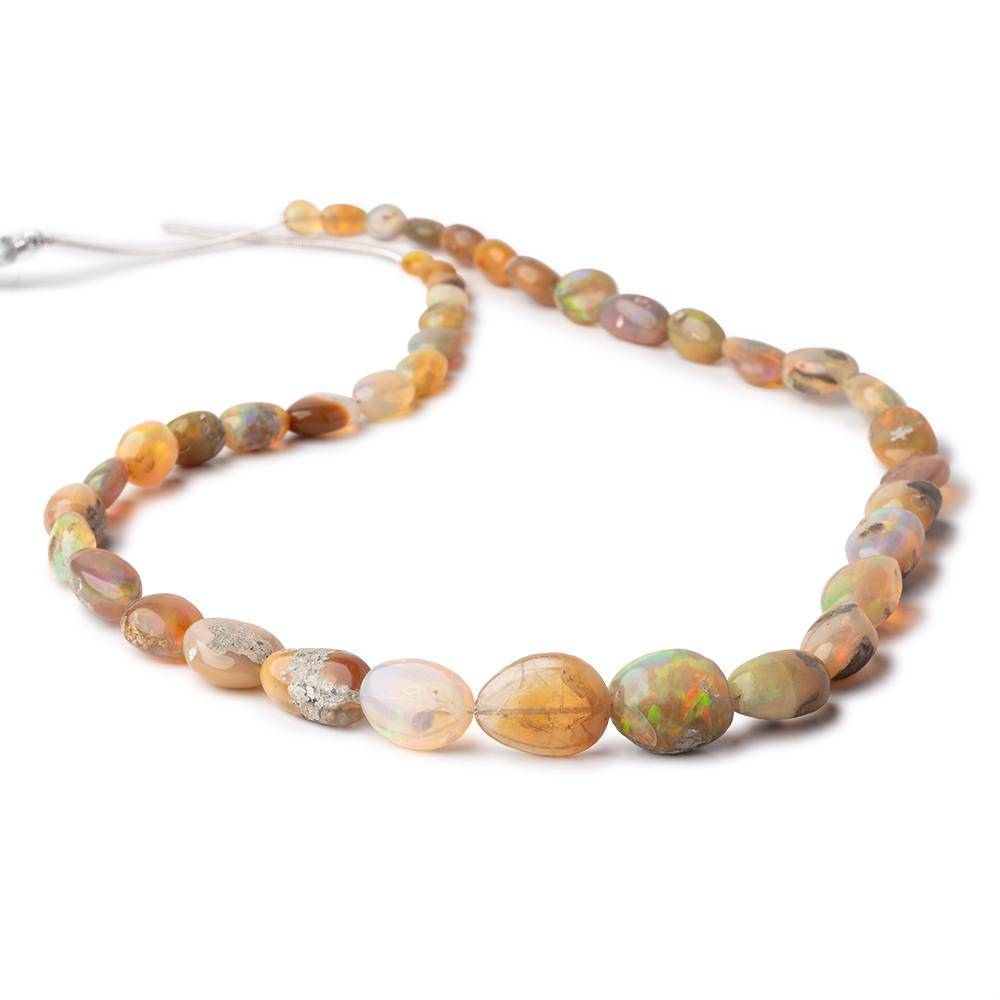 6x4-17x13mm Golden Ethiopian Opal Plain Nugget Beads 20 inch 42 pieces AA (ONLINE ORDER ONLY)