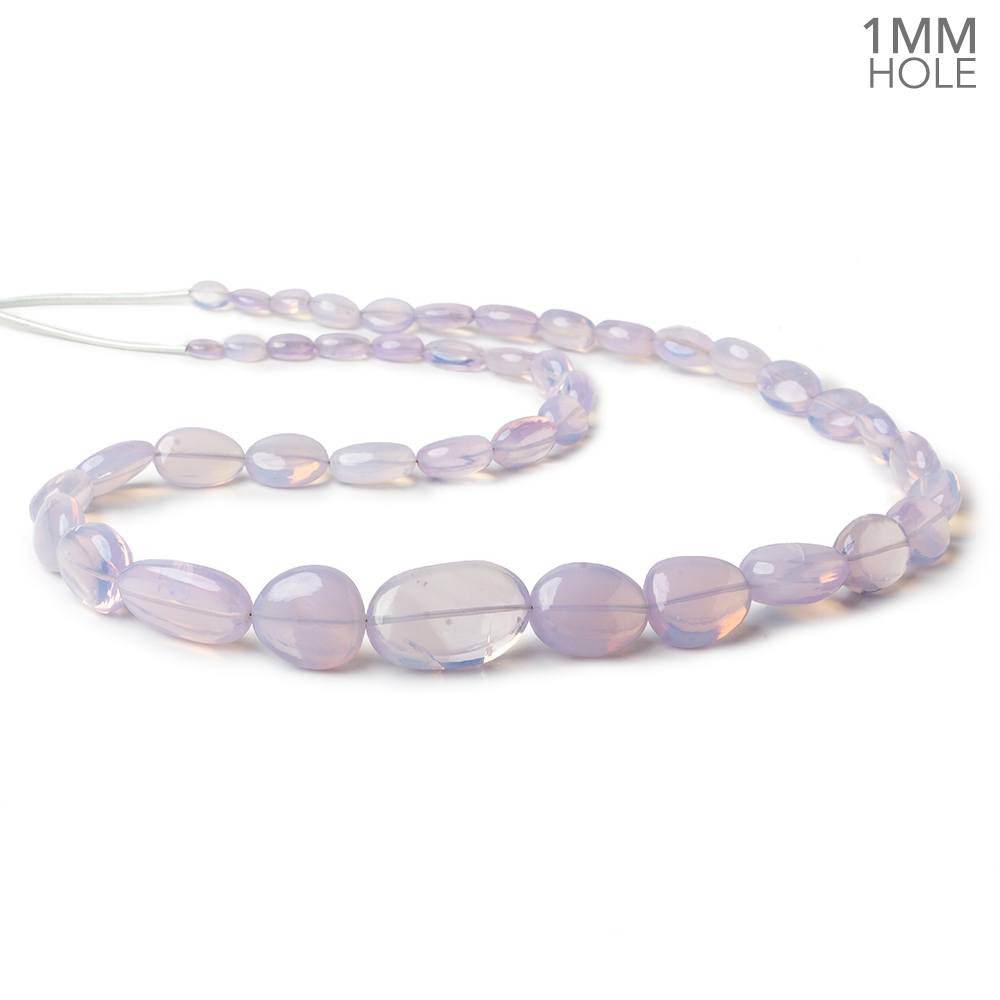 Lavender Opal straight drilled plain nuggets 19 inch 43 beads AA large hole (ONLINE ORDER ONLY)