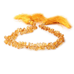 6x4-7x4mm Citrine Faceted Tear Drop Beads 9 inch 124 pieces (ONLINE ORDER ONLY)