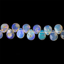 6x4-7x5mm Ethiopian Opal Plain Pear beads 8 inch 62 beads (ONLINE ORDER ONLY)