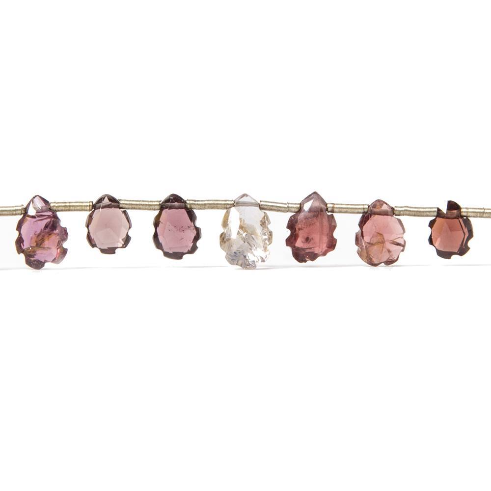 6x4-7x5mm MultiColor Spinel Scalloped Edge Pear Beads 7.5 inch 30 pieces (ONLINE ORDER ONLY)