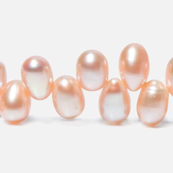 5x7mm Peach Top Drilled Oval Freshwater Pearls 15.5 inch 90 pcs (ONLINE ORDER ONLY)