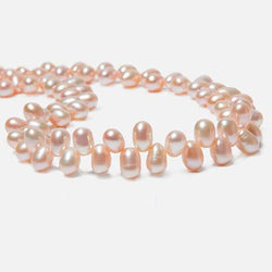 5x7mm Peach Top Drilled Oval Freshwater Pearls 15.5 inch 90 pcs (ONLINE ORDER ONLY)