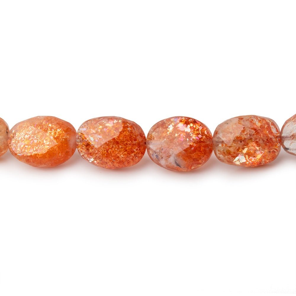 6x4-8.5x6mm Sunstone Faceted Oval Beads 16 inch 53 pieces AAA (ONLINE ORDER ONLY)
