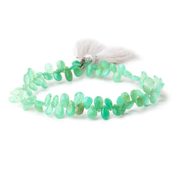 6x4-8x4mm Chrysoprase Faceted Pear Beads 7.5 inch 75 pieces (ONLINE ORDER ONLY)