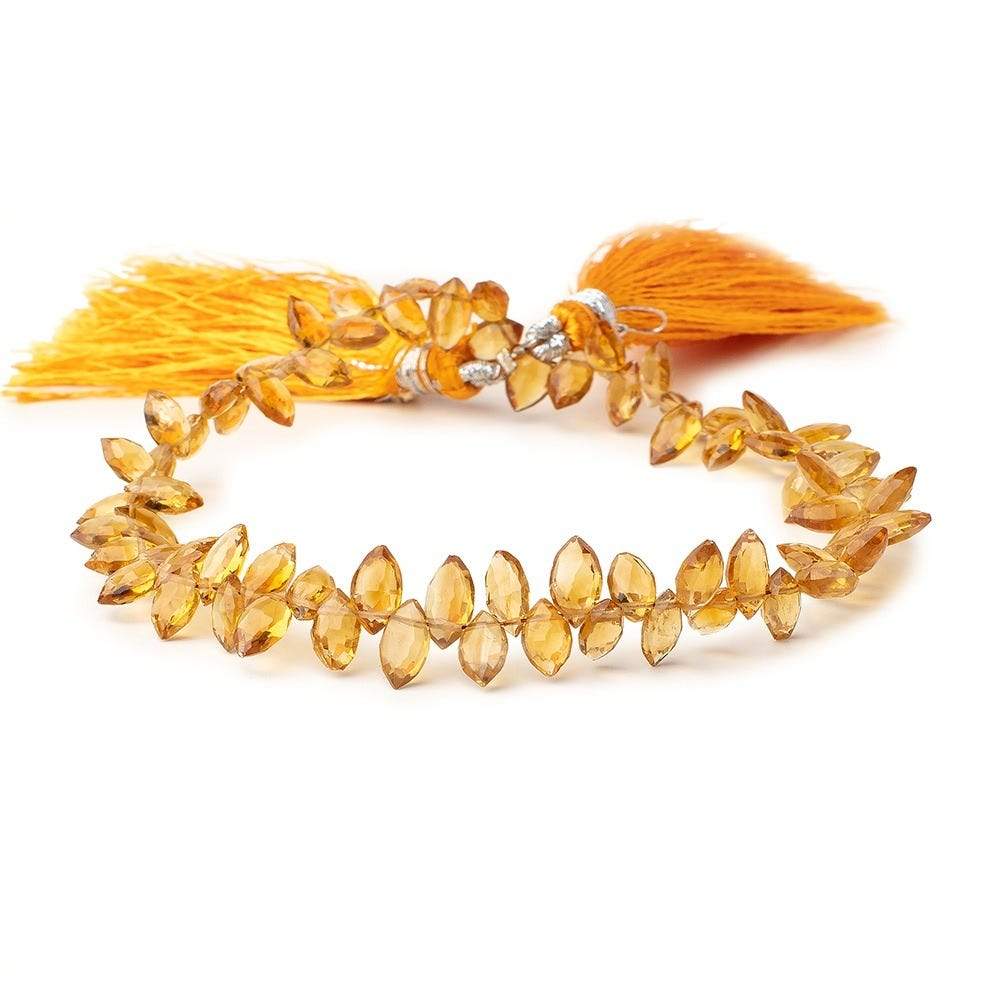 6x4-8x4mm Madeira Citrine Faceted Marquise Beads 8.5 inch 75 pieces (ONLINE ORDER ONLY)