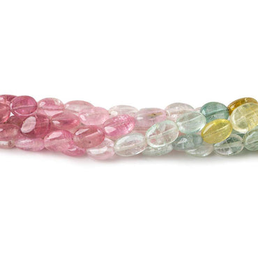 6x4-8x5mm Multi Color Afghani Tourmaline Plain Oval Beads 16.5 inch 63 pieces (ONLINE ORDER ONLY)