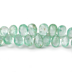 6x4-9x5mm Colombian Emerald Faceted Pears 7.75 inch 68 beads AAA (ONLINE ORDER ONLY)