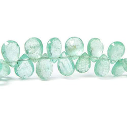 6x4-9x5mm Colombian Emerald Faceted Pears 7.75 inch 68 beads AAA (ONLINE ORDER ONLY)