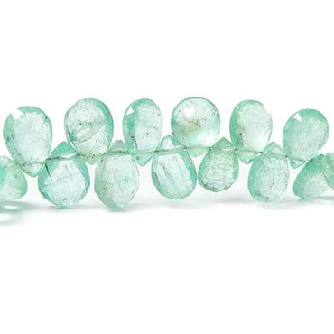 6x4-9x5mm Colombian Emerald Faceted Pears 7.75 inch 68 beads AAA (ONLINE ORDER ONLY)