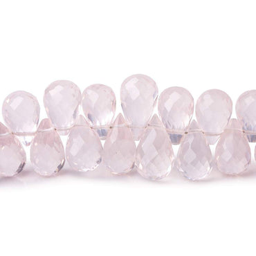 6x4-9x6mm Rose Quartz Faceted Tear Drop Beads 8 inch 80 pieces AAA (ONLINE ORDER ONLY)