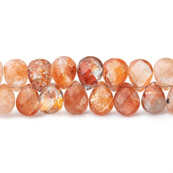 6x4-9x6mm Shaded Sunstone Faceted Pear Beads 7 inch 58 pieces (ONLINE ORDER ONLY)
