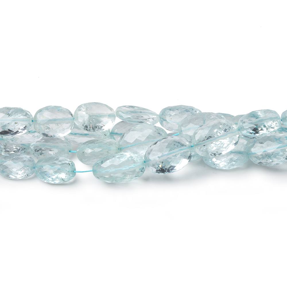 6x4-9x7mm Aquamarine micro faceted ovals 17 inch 63 beads AA (ONLINE ORDER ONLY)