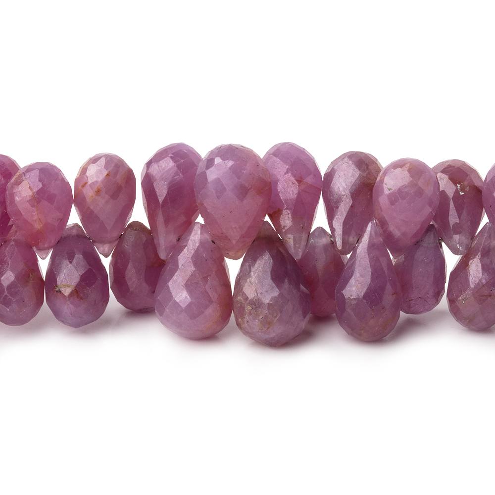 6x4-9x7mm Ruby Faceted Tear Drop Beads 6 inch 61 pieces (ONLINE ORDER ONLY)