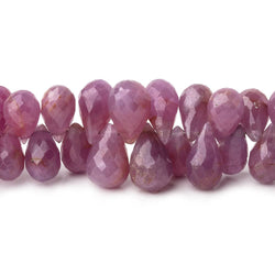 6x4-9x7mm Ruby Faceted Tear Drop Beads 6 inch 61 pieces (ONLINE ORDER ONLY)