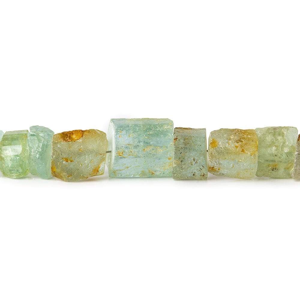 6x4-9x8mm Aquamarine Straight Drilled Natural Crystal Beads 7.5 inch 26 pcs (ONLINE ORDER ONLY)