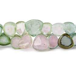 6x4.5-10x10mm MultiColor & Watermelon Afghani Tourmaline Freeforms 19 inch 147 beads AAA (ONLINE ORDER ONLY)
