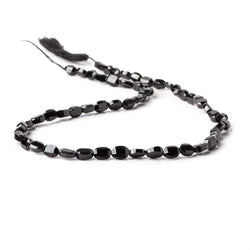 6x4mm Black Spinel Straight Drill Faceted Oval Beads 13.5 inch 52 pieces (ONLINE ORDER ONLY)