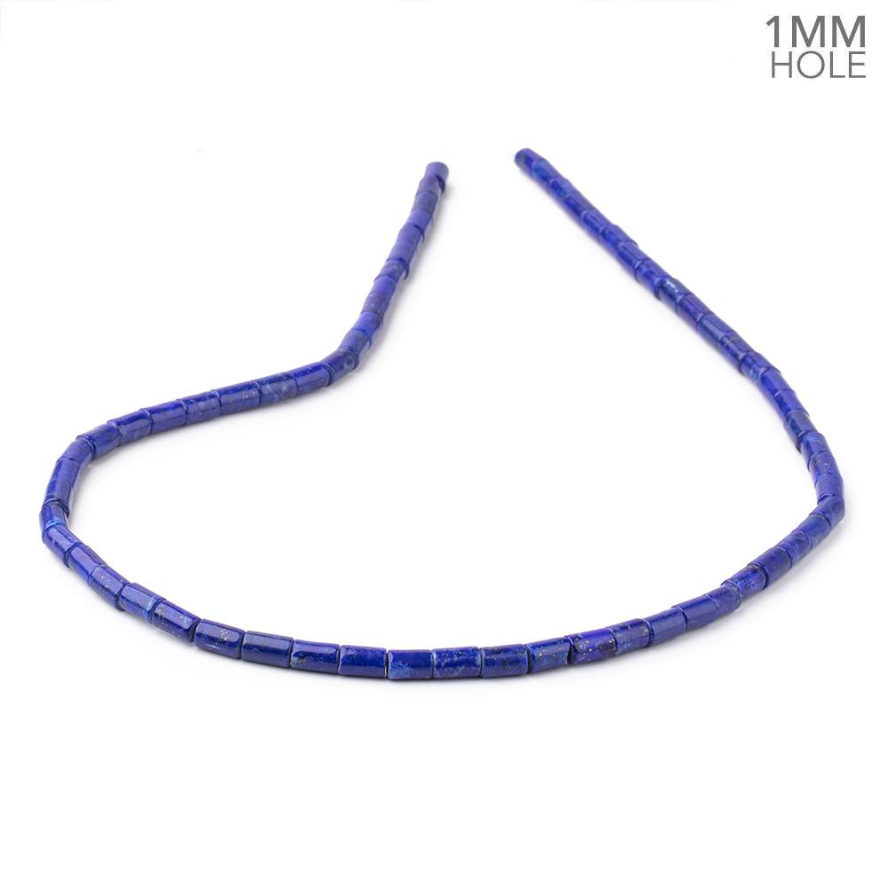6x4mm Lapis Lazuli Plain Tube Beads 16 inch 65 pieces AA (ONLINE ORDER ONLY)