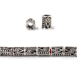 6x4mm Teardrop Design Tube Beads 8 inch 33 pieces (ONLINE ORDER ONLY)