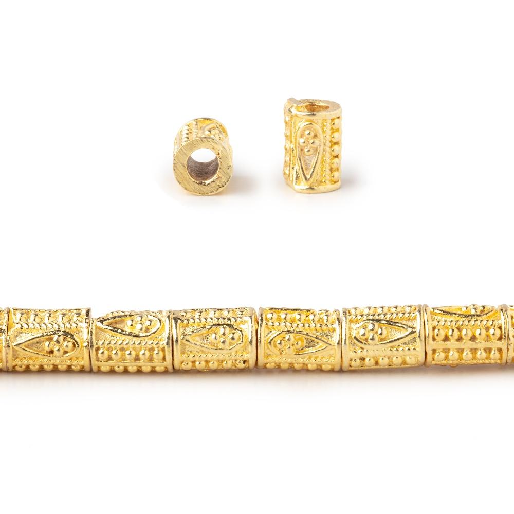 6x4mm Teardrop Design Tube Beads 8 inch 33 pieces (ONLINE ORDER ONLY)