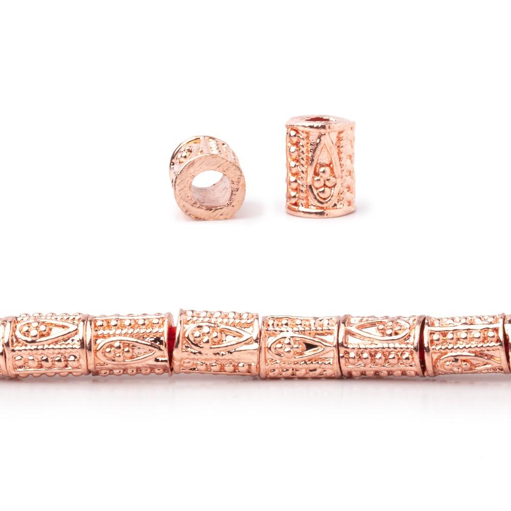 6x4mm Teardrop Design Tube Beads 8 inch 33 pieces (ONLINE ORDER ONLY)