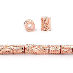 6x4mm Teardrop Design Tube Beads 8 inch 33 pieces (ONLINE ORDER ONLY)