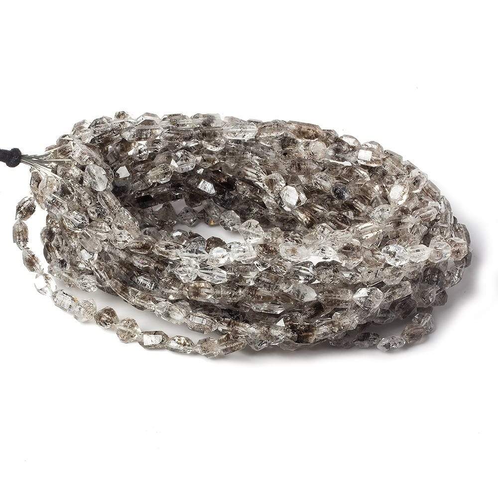 6x4x3mm Double Terminated Quartz Beads Natural Crystals 16 inch 64 pieces (ONLINE ORDER ONLY)