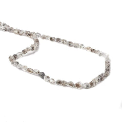 6x4x3mm Double Terminated Quartz Beads Natural Crystals 16 inch 64 pieces (ONLINE ORDER ONLY)