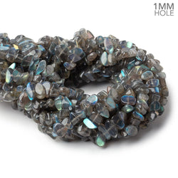 6x5-10x4mm Labradorite Plain Nugget 16 inch 78 Beads 1mm Hole (ONLINE ORDER ONLY)