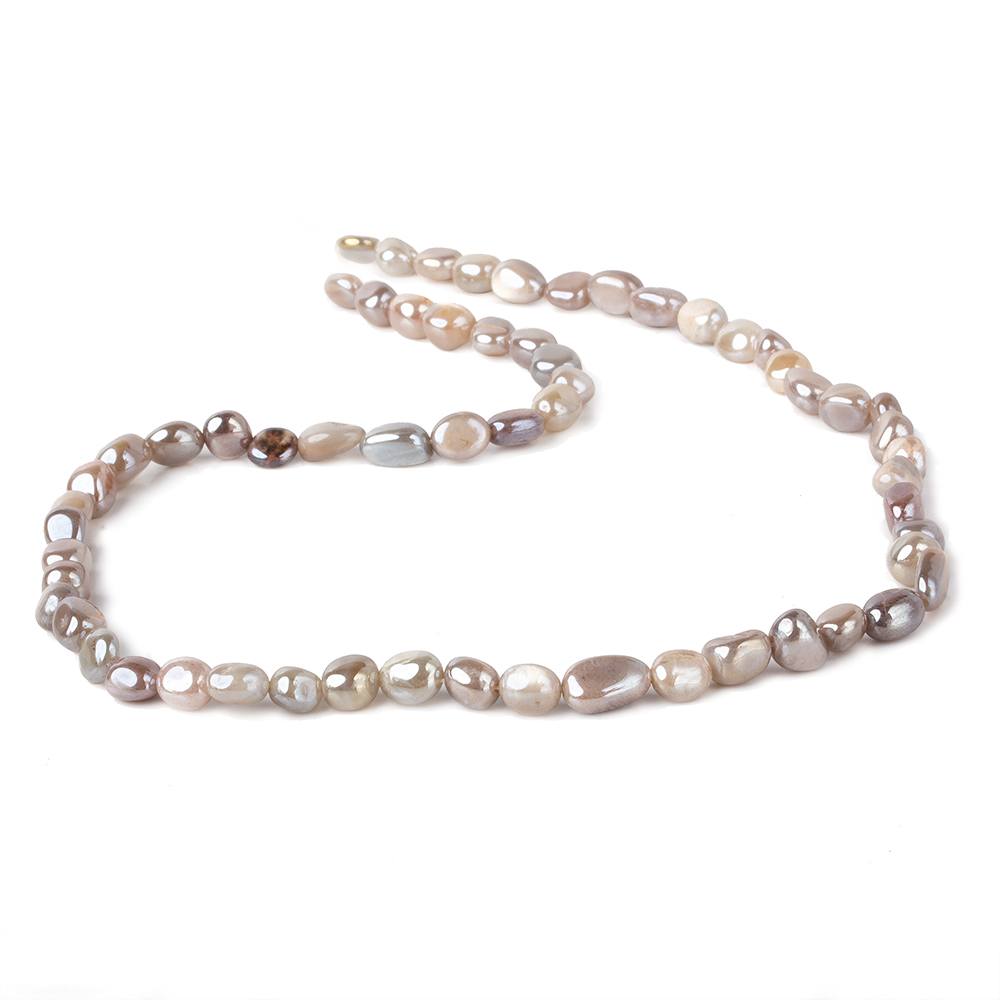 6x5-10x5mm Mystic Light Multi Color Moonstone plain nuggets 16 inch 60 beads (ONLINE ORDER ONLY)