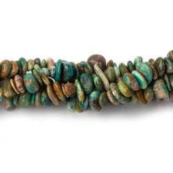 6x5-11x6mm Blue Peruvian Opal ( Opalina )  plain chip nugget beads 16 inch (ONLINE ORDER ONLY)