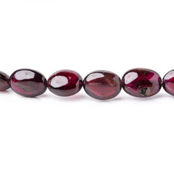 6x5-11x8mm Rhodolite Garnet Plain Oval Beads 16 inch 48 pieces (ONLINE ORDER ONLY)