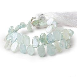 6x5-12x8mm Mystic Aquamarine Freeform Slice Beads 7 inch 43 pieces (ONLINE ORDER ONLY)