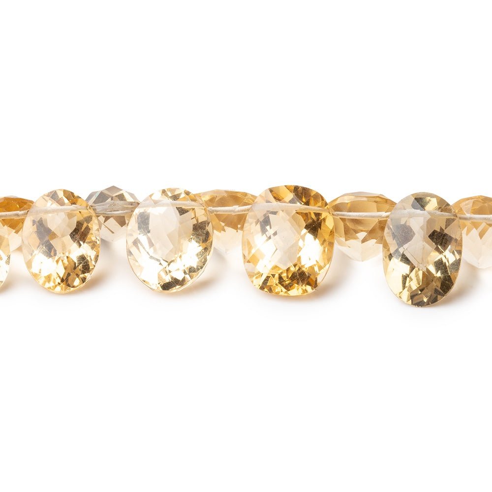 6x5-12x9mm Citrine Pavilion Faceted Oval Beads 5.5 inch 29 pieces AAA (ONLINE ORDER ONLY)