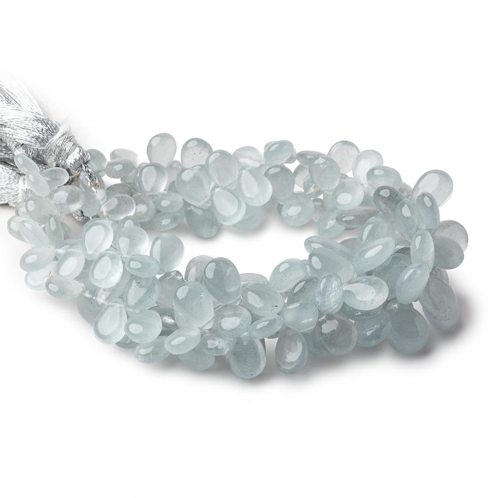 6x5-13x9mm Aquamarine Plain Pear Beads 8 inch 54 pieces AAA (ONLINE ORDER ONLY)