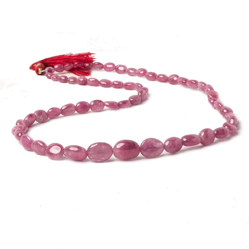 6x5-13x9mm Burmese Ruby plain nugget beads 19 inch 59 pieces (ONLINE ORDER ONLY)
