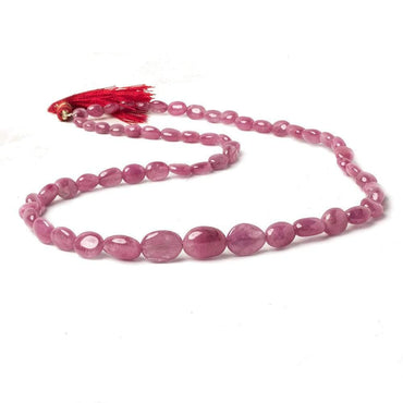 6x5-13x9mm Burmese Ruby plain nugget beads 19 inch 59 pieces (ONLINE ORDER ONLY)