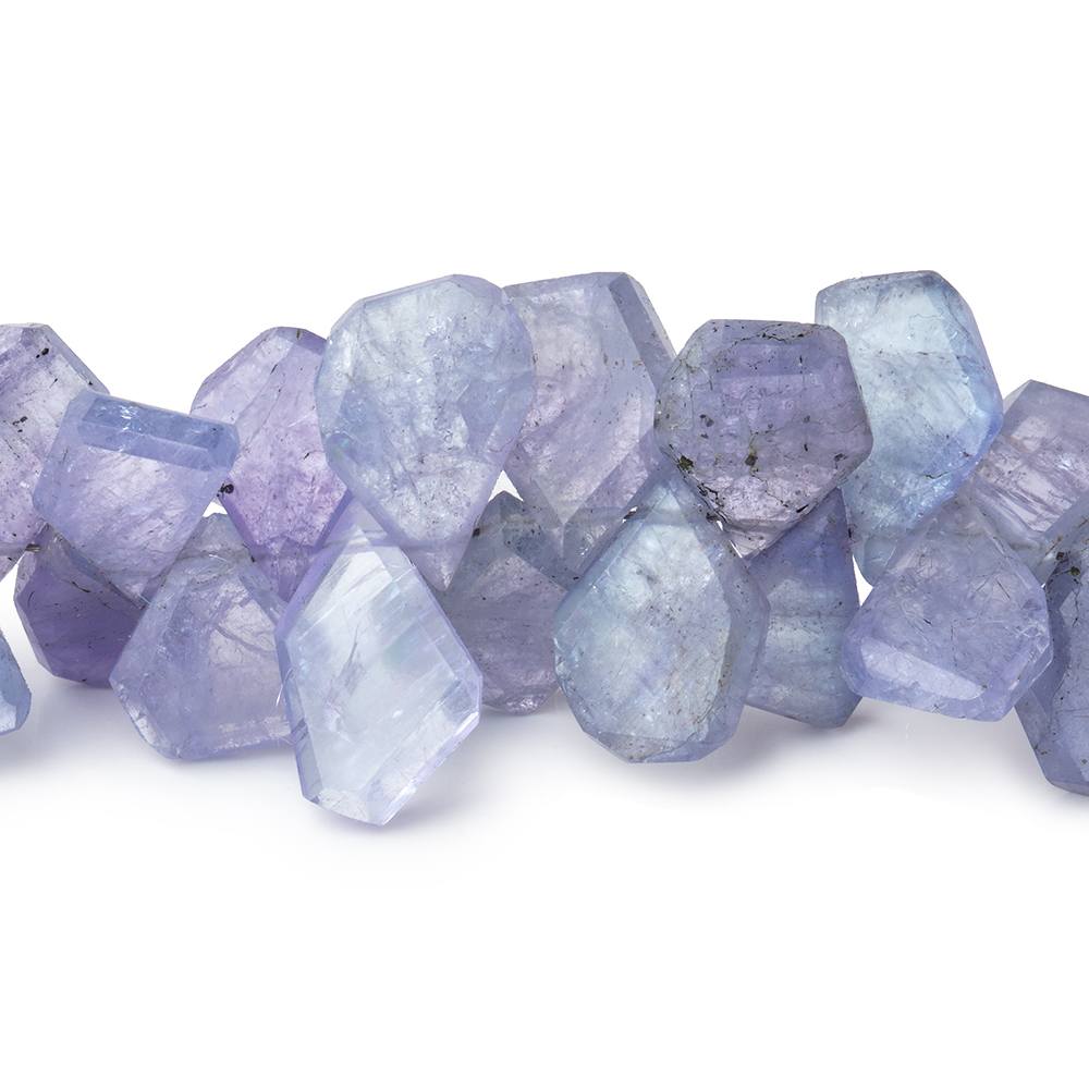 6x5-13x9mm Tanzanite Faceted Freeform Beads 7 inch 60 pieces (ONLINE ORDER ONLY)