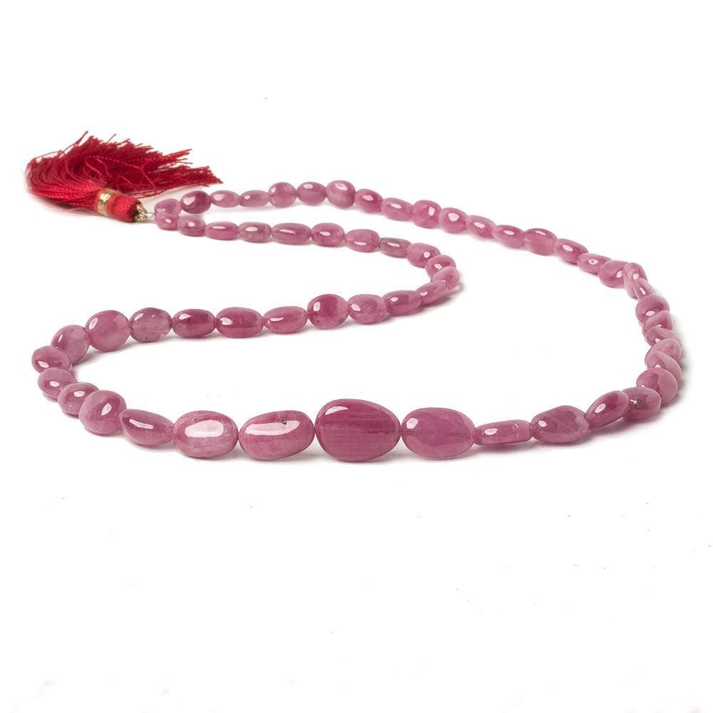 6x5-14x10mm Burmese Ruby plain nugget beads 19.5 inch 59 pieces (ONLINE ORDER ONLY)