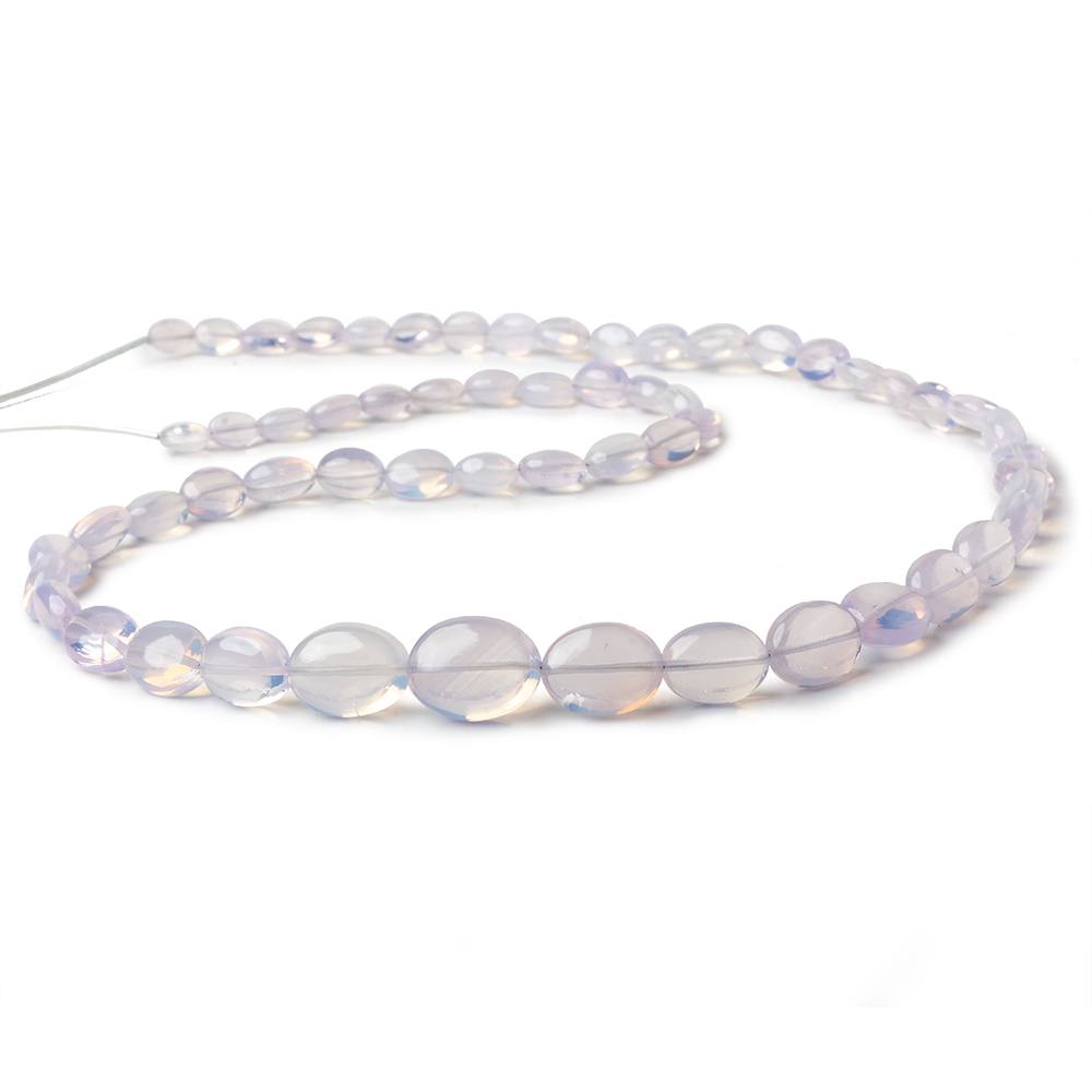8x6-12x9mm Lavender Opal straight drilled plain ovals 20 inch 51 beads AA 1mm hole (ONLINE ORDER ONLY)