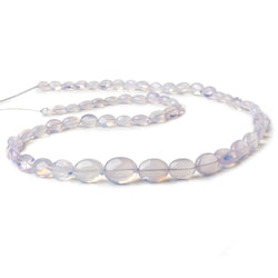 8x6-12x9mm Lavender Opal straight drilled plain ovals 20 inch 51 beads AA 1mm hole (ONLINE ORDER ONLY)