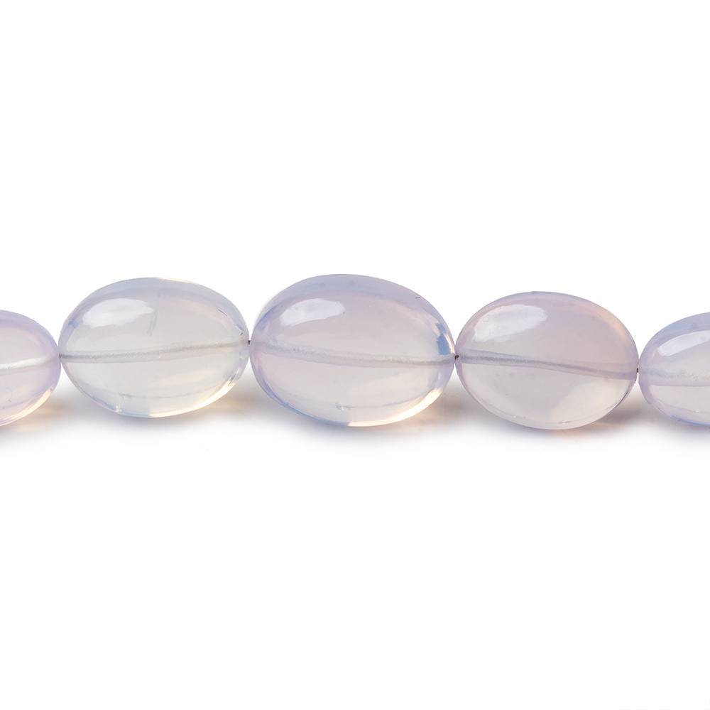 8x6-12x9mm Lavender Opal straight drilled plain ovals 20 inch 51 beads AA 1mm hole (ONLINE ORDER ONLY)