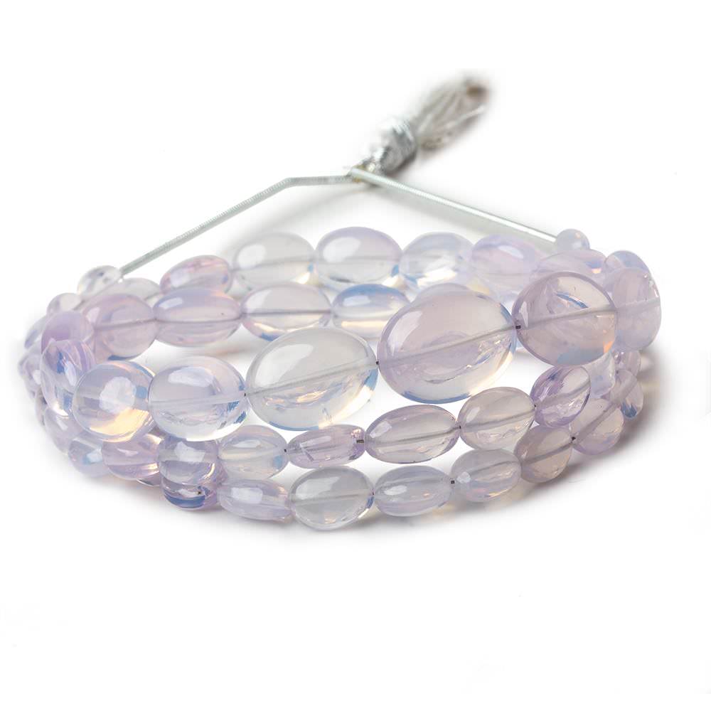 8x6-12x9mm Lavender Opal straight drilled plain ovals 20 inch 51 beads AA 1mm hole (ONLINE ORDER ONLY)