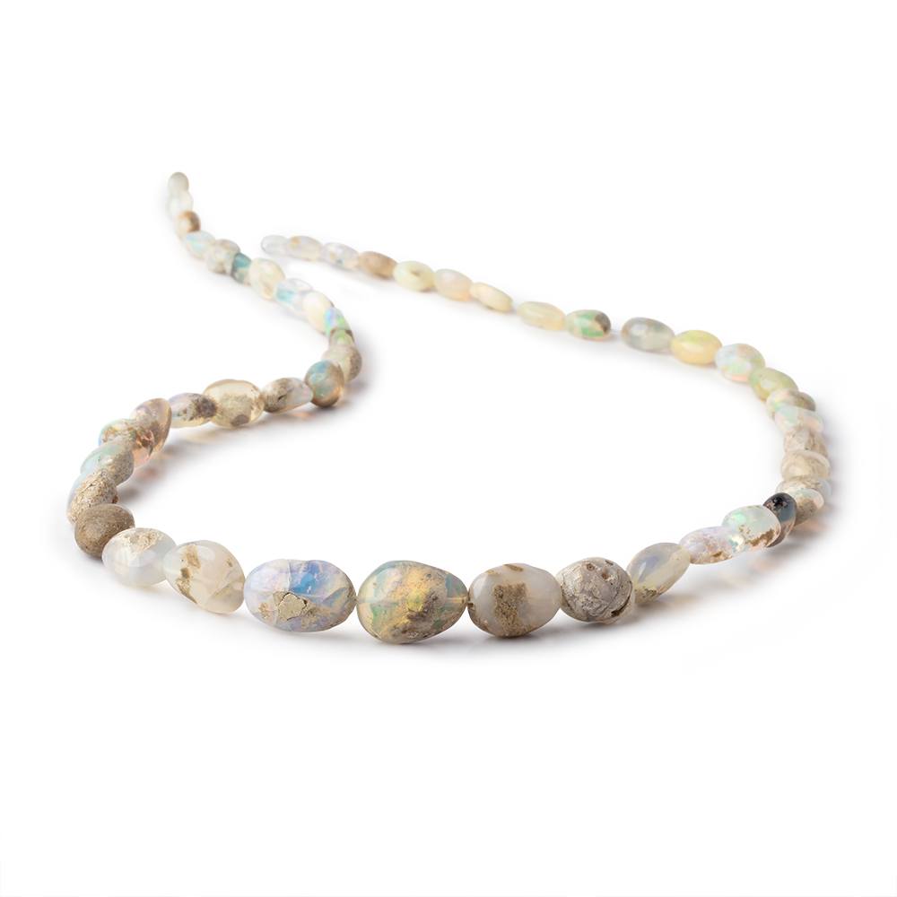 6x5-14x9mm Ethiopian Opal with Matrix Plain Nugget Beads 17.75 inch 48 pieces AA (ONLINE ORDER ONLY)