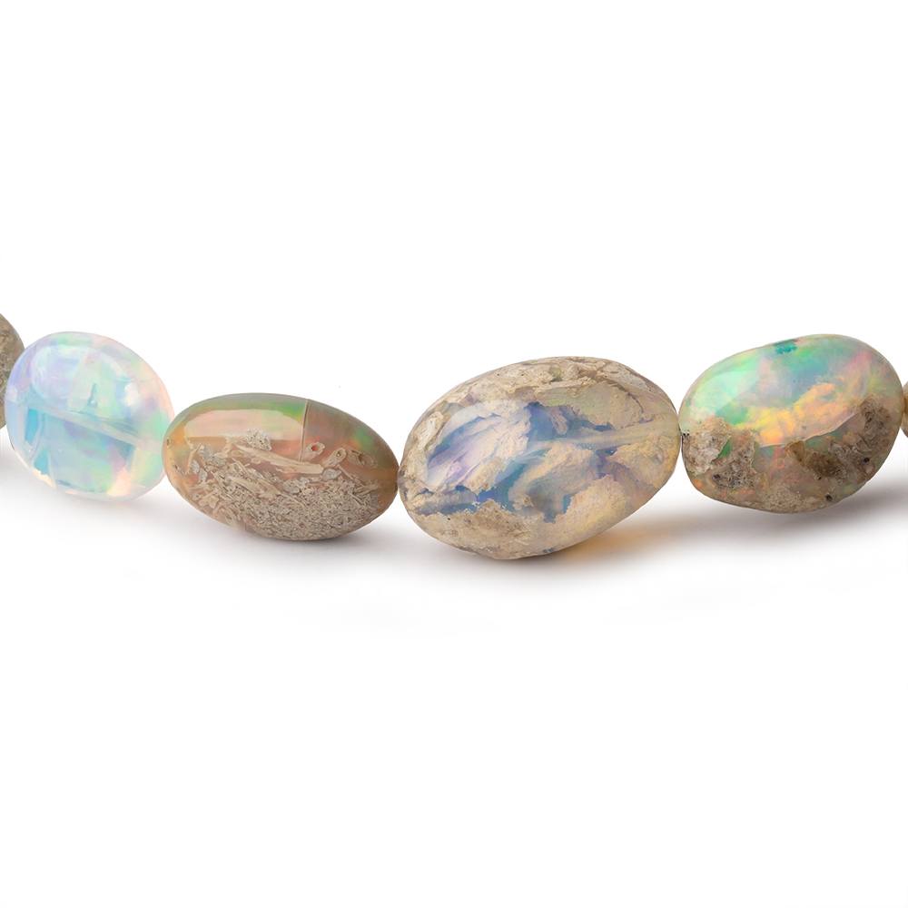 6x5-14x9mm Ethiopian Opal with Matrix Plain Nugget Beads 17.75 inch 48 pieces AA (ONLINE ORDER ONLY)